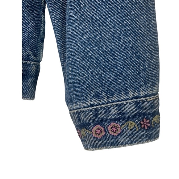 Vintage Disney Winnie The Pooh Embroidered Jean Jacket Size Small - Picture 8 of 9